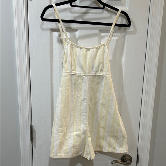 BDG yellow and white denim romper - Picture 1 of 4